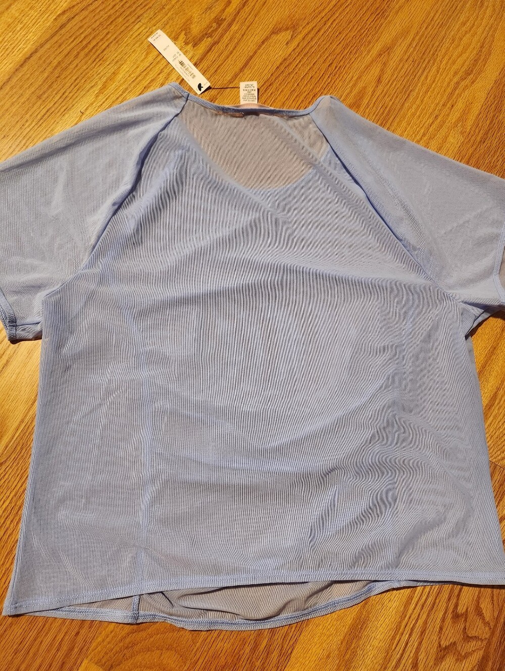 NWT Victoria's Secret Purple Sheer Ruched Workout T-Shirt Size Xl - Picture 5 of 8